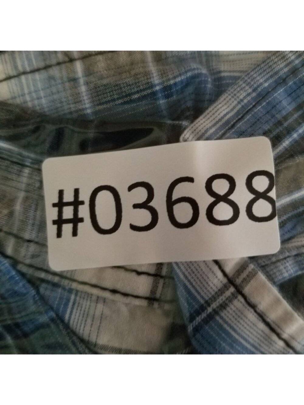Reruns Shirt Mens Large Blue Plaid Button Up Long Sleeve - Picture 11 of 11
